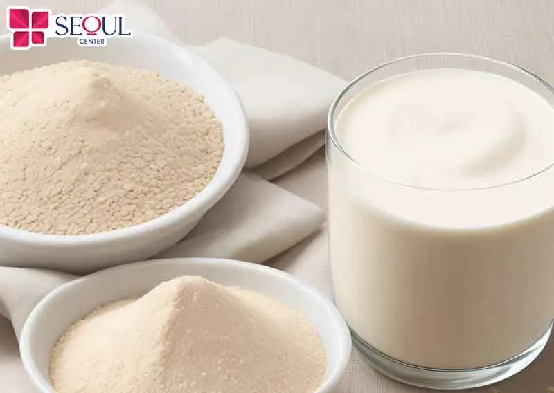 Sử dụng bột yến mạch kết hợp với sữa chua không đường để trắng trắng 