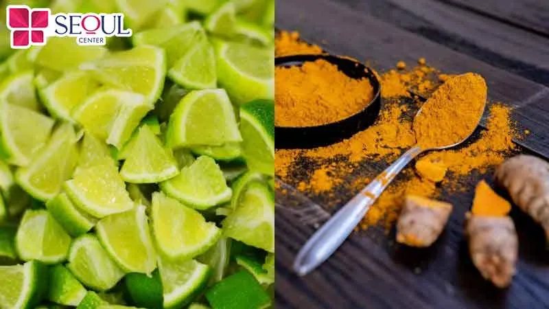 Kết hợp chanh và nghệ vừa giúp ức chế lông mọc chậm hơn, giảm viêm  nhiễm, ngăn  ngừa nổi mụn 