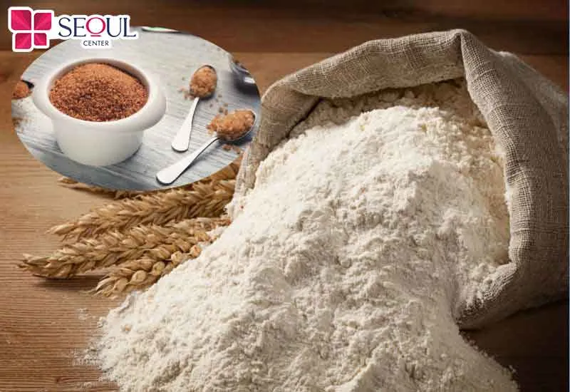 Sử dụng hai nguyên liệu dễ tìm thấy là đường nâu và bột mì để thực hiện triệt lông ngay tại nhà 