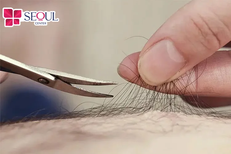 Nên tỉa lông vùng kín về dài tối thiểu là 0,6cm để wax lông hiệu quả, giảm đau hơn để dài