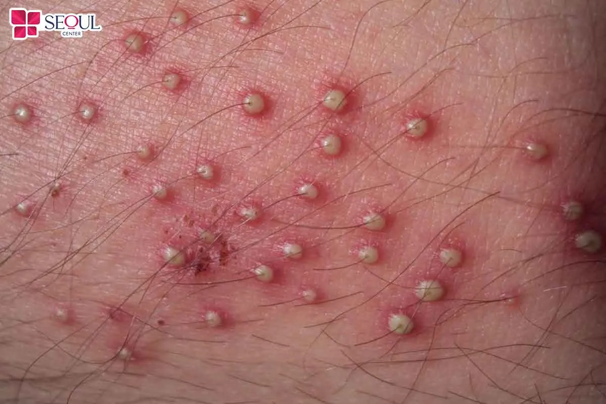Nhổ lông vùng kín sai cách có thể gây viêm nang lông
