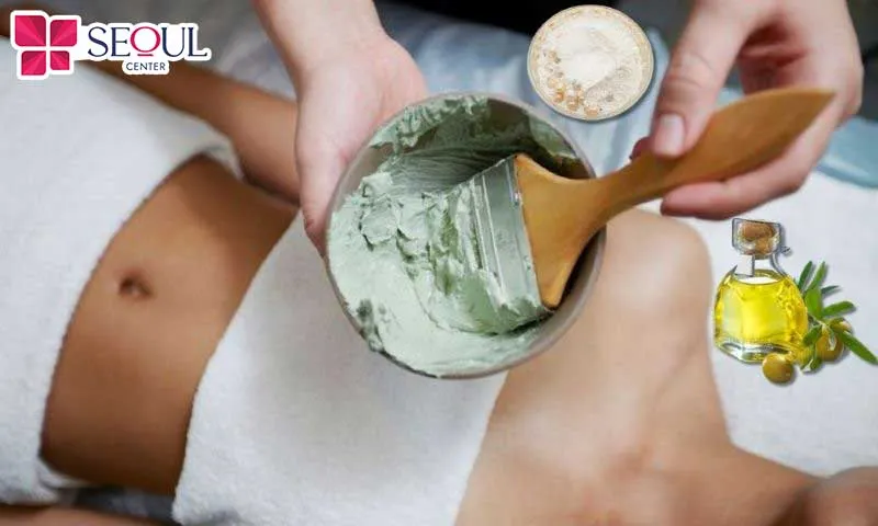 Dầu olive kết hợp với bột ngọc trai mang lại hiệu quả tắm trắng rõ rệt