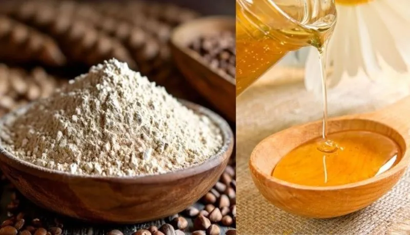 Trộn hỗn hợp cám gạo cùng mật ong để tạo thành công thức làm trắng da vừa đơn giản, vừa tiết kiệm chi phí 