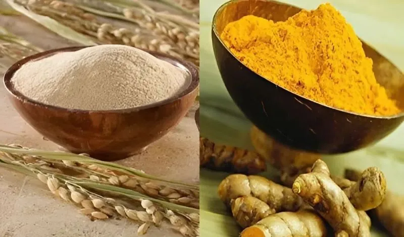 Công thức tắm trắng bằng cám gạo và kết hợp cùng tinh bột nghệ đơn giản ngay tại nhà