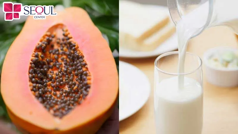 Tắm trắng bằng sữa tươi và đu đủ bạn nên duy trì áp dụng 2-3 lần để da nhanh chóng bật tông trắng sáng hơn. 