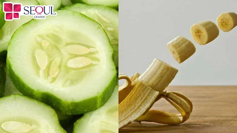 Đu đủ khi kết hợp với chuối và dưa leo sẽ giúp da sáng, ẩm mịn, mềm mượt hơn