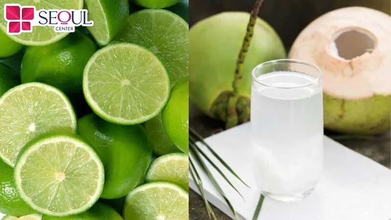 Nước dừa thanh mát, chanh tươi giàu dưỡng chất – combo tắm trắng tự nhiên được nhiều chị em tin chọn