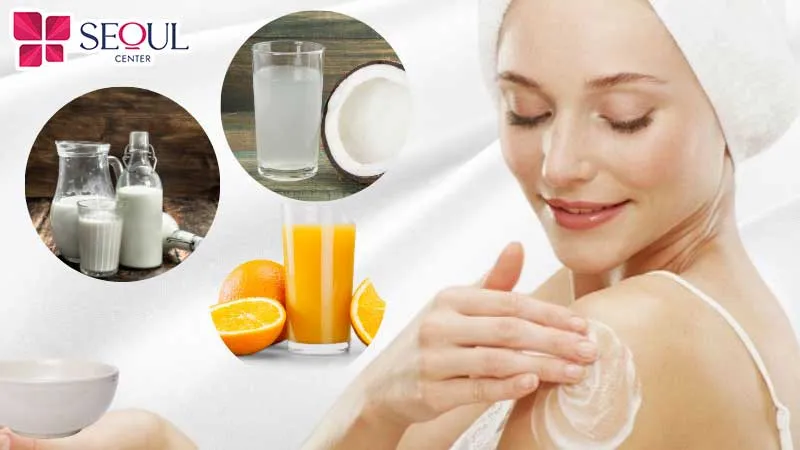 Da sáng mịn tự nhiên nhờ công thức nước dừa, cam và sữa tươi