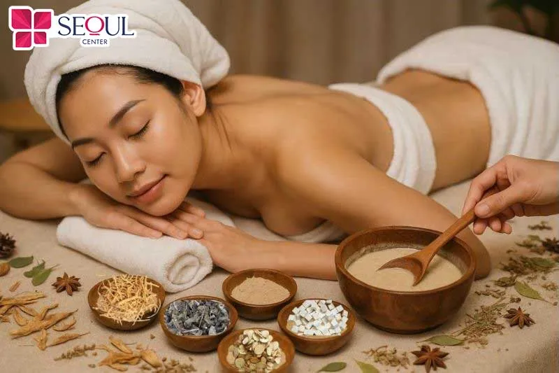 Phương pháp tắm trắng bằng 5 vị thảo dược thuốc bắc, hỗn hợp an toàn đối với mọi loại da 