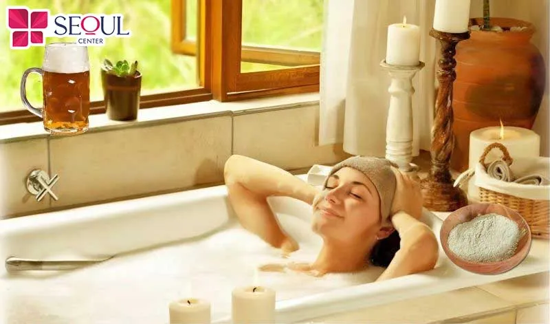 Kết hợp bia tươi cùng thảo dược thuốc bắc để trộn thành công thức vừa dưỡng trắng da, vừa giúp da mềm mượt