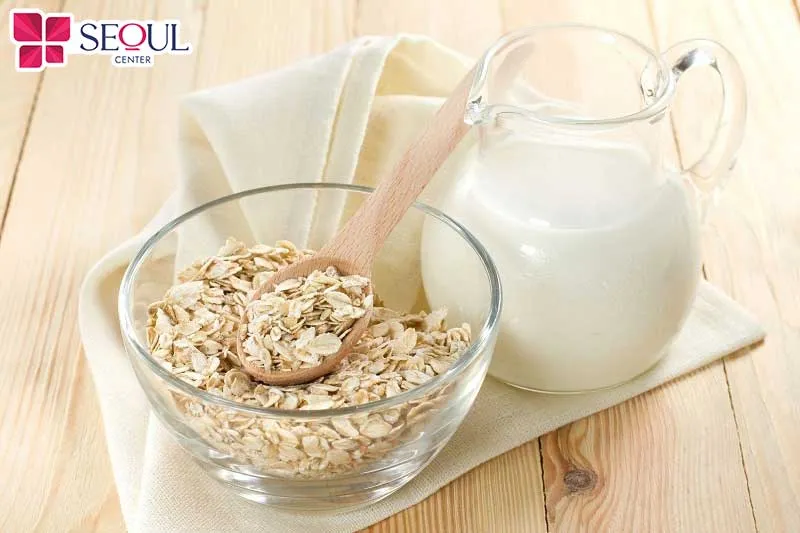 Yến mạch và sữa chua giúp loại bỏ tế bào chết và làm mịn da