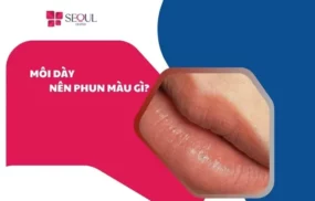 Môi dày nên phun màu gì