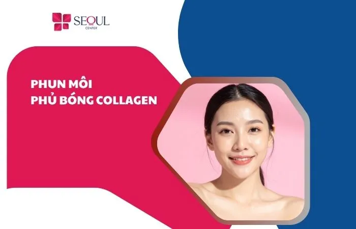 Phun môi phủ bóng collagen