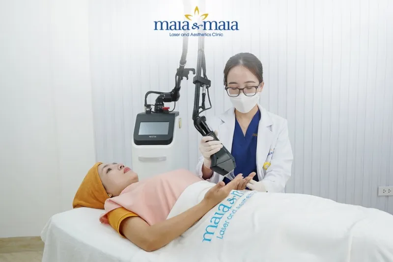 Tại phòng khám chuyên khoa da liễu Maia & Maia sử dụng công nghệ triệt lông Maitrix DiPL thế hệ mới, giúp trẻ hóa làn da