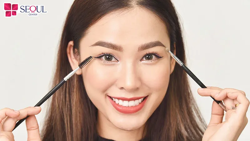 Vẽ chân mày là cách khắc phục lông mày đứt đoạn đơn giản