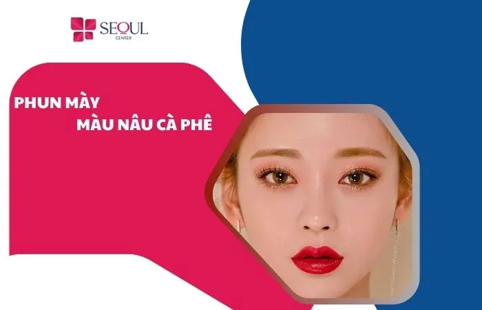 Phun mày màu nâu cà phê