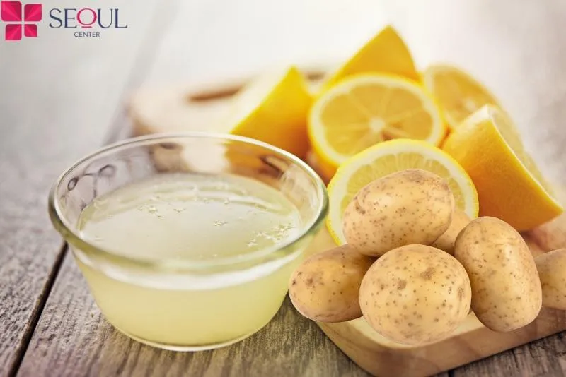 Bật tone da nhanh chóng với khoai tây và chanh