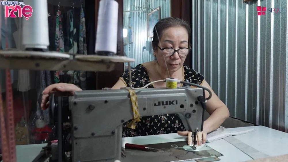 Cô Bùi Văn Huê tuổi đã cao nhưng vẫn chưa được an dưỡng tuổi già