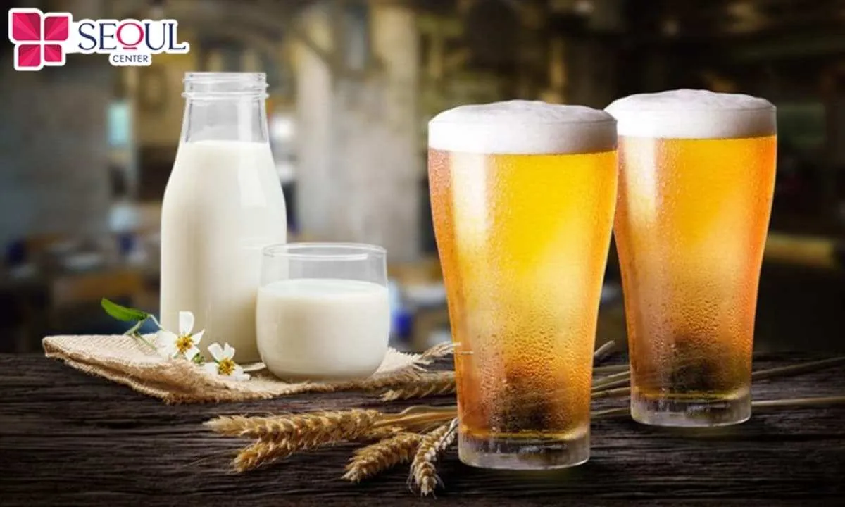 Bia và sữa chua khi hòa quyện sẽ tạo thành hỗn hợp dưỡng trắng da toàn thân an toàn, nâng tông hiệu quả