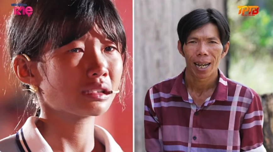 Thông qua màn hình nhỏ, Anh Hoàng Anh nhắn nhủ đến các con những lời tận sâu trái tim