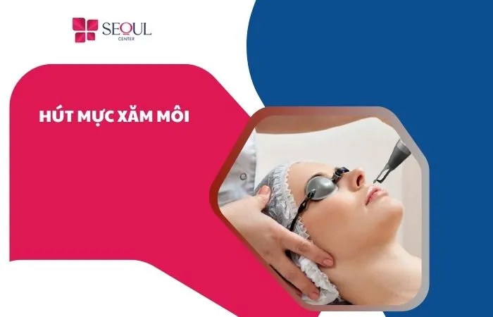 Hút mực xăm môi