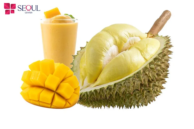 Sau phun môi nên kiêng ăn xoài và sầu riêng để tránh tình trạng viêm nhiễm