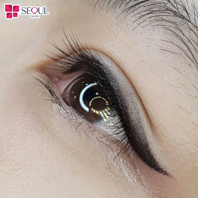 Đây là kiểu phun mí mắt đẹp ombre với hiệu ứng chuyển màu nhẹ từ nhạt sang đậm