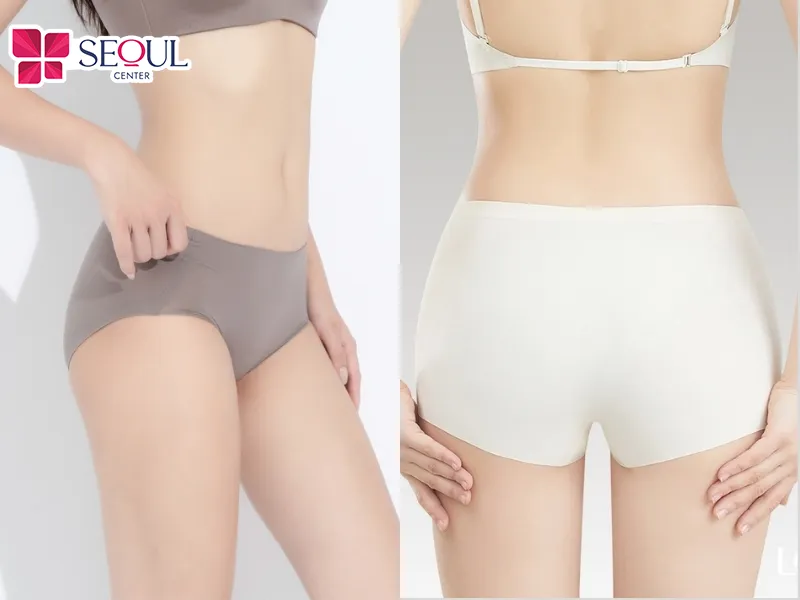 Mặc quần lót, quần thoáng khí, chất liệu cotton mỏng nhẹ thoáng mát có độ co giãn tốt để tránh gây kích ứng, ma sát sau tỉa lông