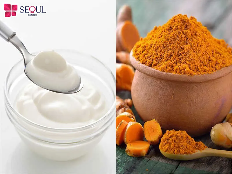 Bột nghệ và sữa chua có khả năng làm trắng sáng vùng da dưới cánh tay