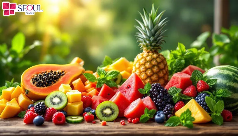 Sau khi chăm sóc da trẻ hóa Infusion bạn nên bổ sung những thực phẩm rau củ trái cây giàu vitamin E, A, C