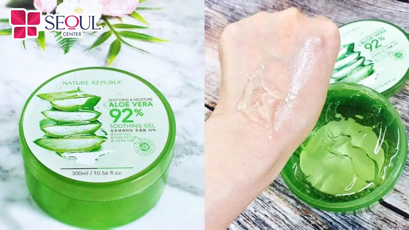 Bôi gel nha đam giúp làm mát, dịu da vùng da vừa wax lông