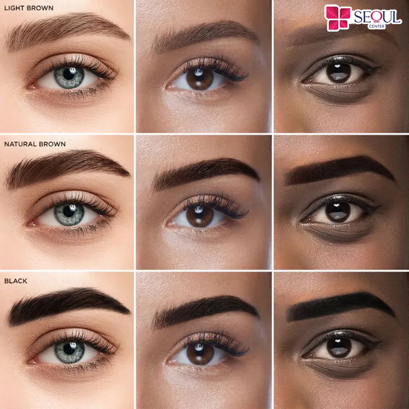 Bảng màu nhuộm chân mày thịnh hành 2026