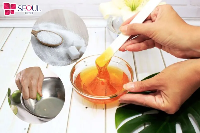 Khi wax lông nách bằng đường, chanh và mật ong bạn nên giật dứt khoát để loại bỏ hoàn toàn lông