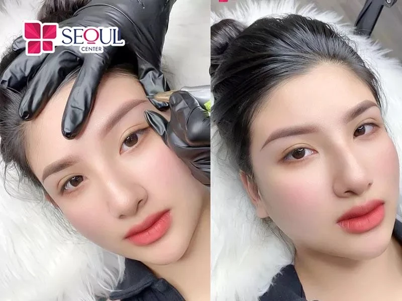 Dáng mày cô gái cực cuốn hút và quyến rũ sau khi phun mày Shading