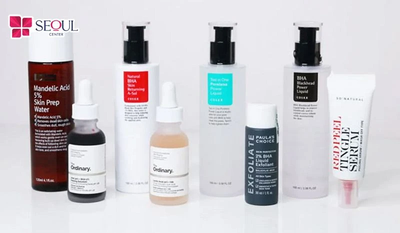 Trước 3 ngày tắm trắng hãy ngưng sử dụng tẩy da chết chứa BHA, AHA, Retinol