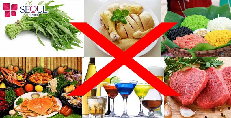 Những thực phẩm cần kiêng ăn sau khi cấy mỡ má