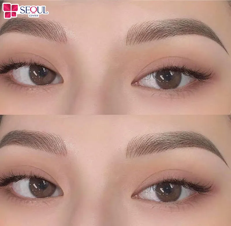 Điêu khắc chân mày khoảng 1 tháng màu mày sẽ đẹp, ổn định