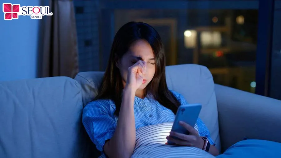 Sau khi sửa mí Phượng Hoàng nên hạn chế sử dụng thiết bị điện tử như điện thoại, máy tính bảng, tivi