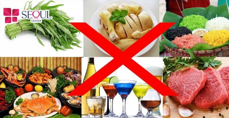 Những thực phẩm cần kiêng sau khi sửa mũi hỏng đặc biệt