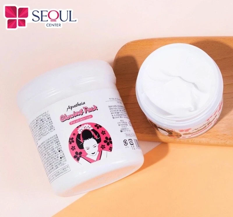 Kem ủ trắng da Apatheia Glowing Pack được sử dụng phổ biến tại Nhật Bản