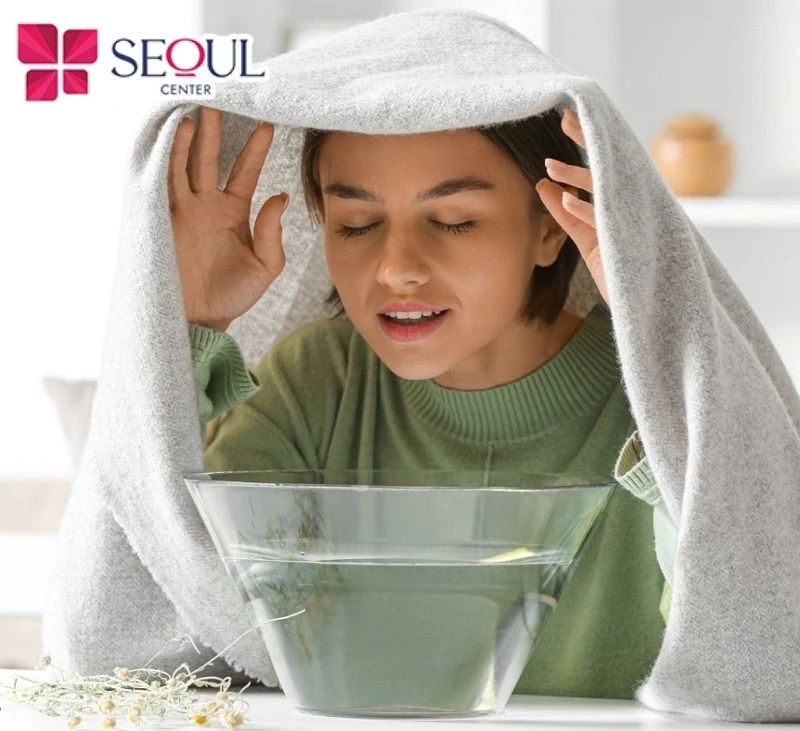 Xông da mặt cũng là giải pháp giúp hỗ trợ trắng da