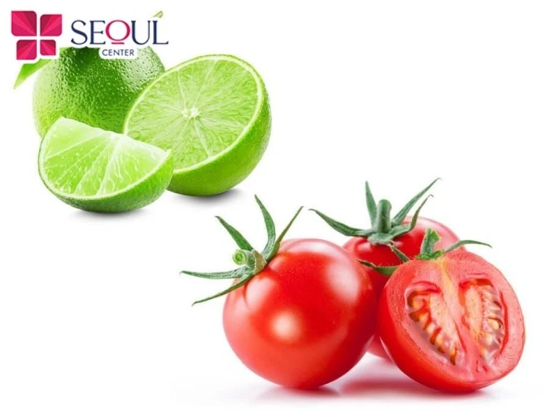 Chanh và cà chua chứa nhiều dưỡng chất giúp da trắng sáng, khỏe khoắn hơn