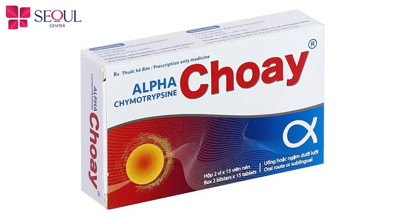 Alpha Choay là loại thuốc kháng viêm giúp ngăn chặn, giảm phù nề, sưng tấy sau phun môi