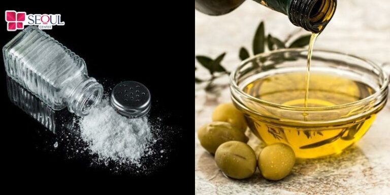 Tắm trắng bằng muối và dầu oliu vừa giúp da sáng vừa làm mịn da, chống lão hóa tốt