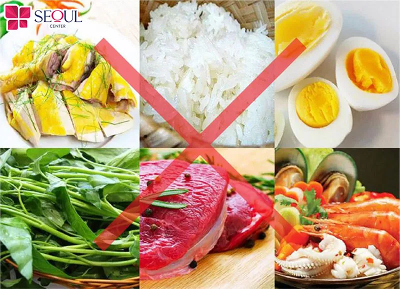 Sau phun môi cần kiêng một số loại thực phẩm để tránh ảnh hưởng đến quá trình hồi phục