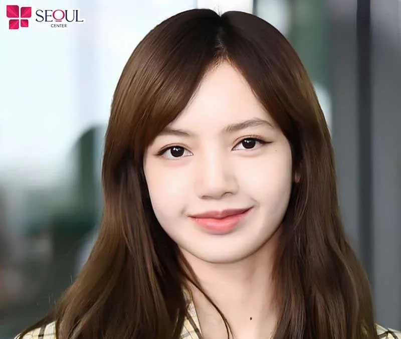 Lisa (BlackPink) với khuôn mặt tròn hài hòa cùng đôi chân mày Thái giúp tôn lên các đường nét thanh tú