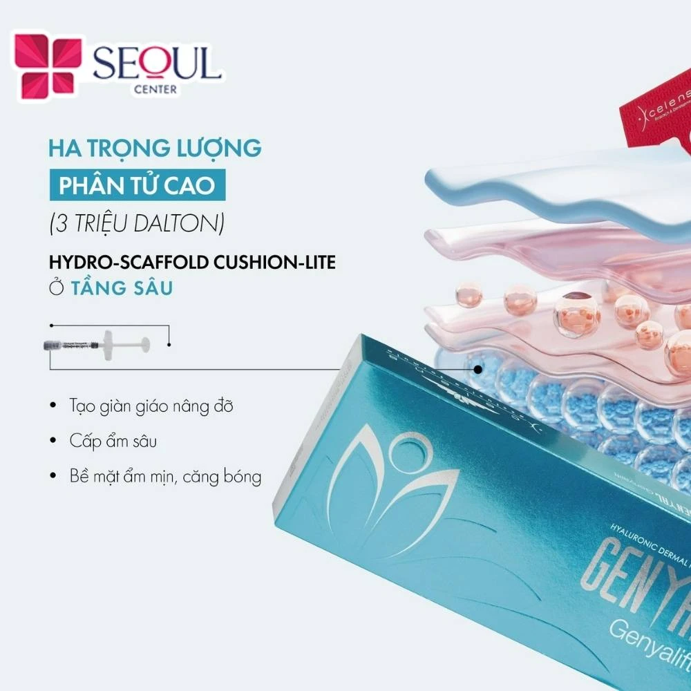 Genyal® Genyalift mang lại nhiều công dụng cho da như cấp ẩm sâu, da săn chắc, đàn hồi hơn, mịn màng và căng bóng