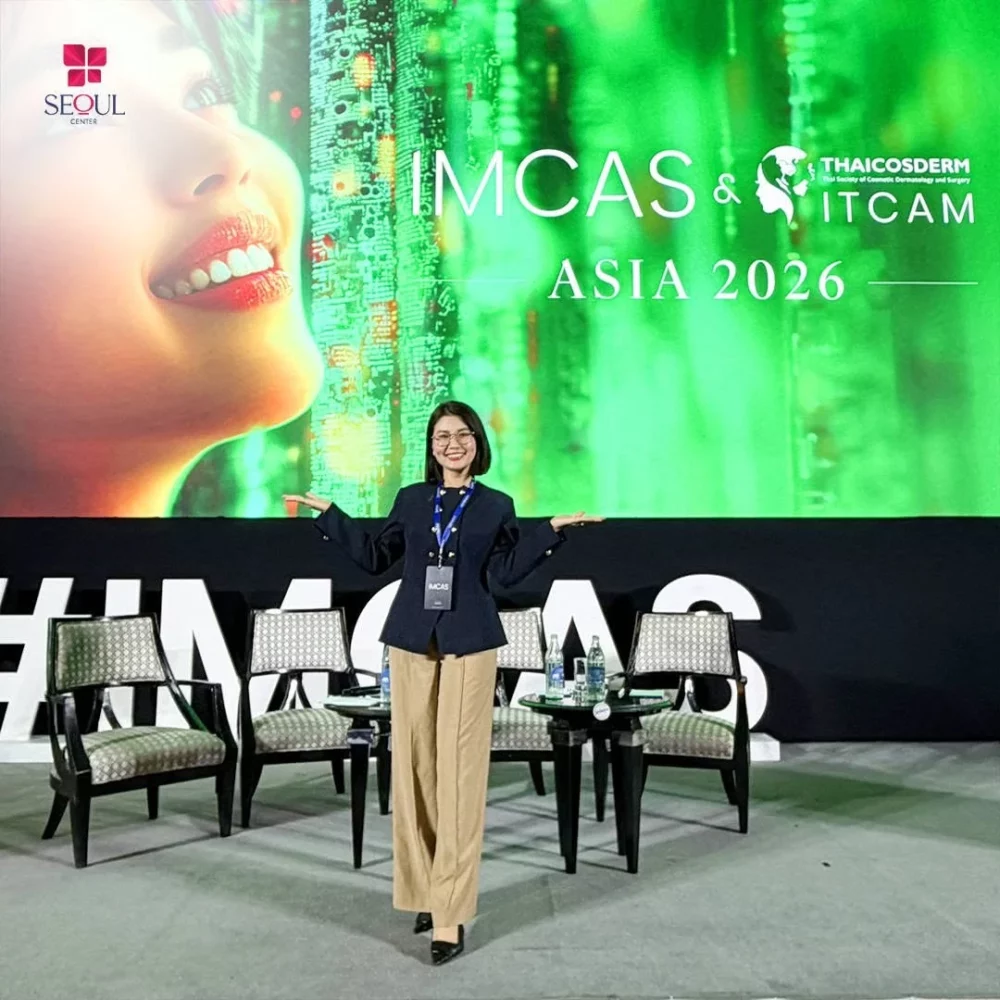 Đại diện Seoul Center - Chị Bùi Thị Thúy Hằng vinh dự tham gia sự kiện IMCAS Asia 2026