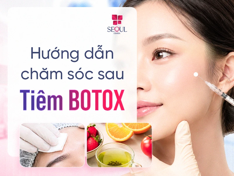 Hướng dẫn chăm sóc sau Tiêm Botox 