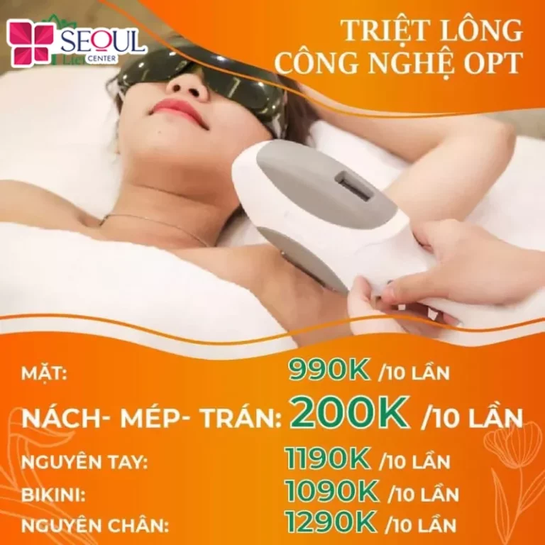 Triệt lông tại Mộc Liên có các mức giá khác nhau, cho từng vùng